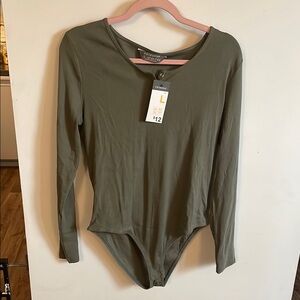 Pull&Bear Olive Green Women's Top